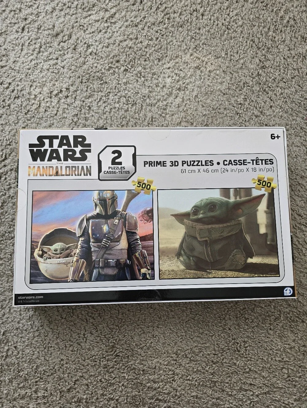 Star Wars The Mandalorian Green Baby Yoda (Grogu) Kids Puzzle Set